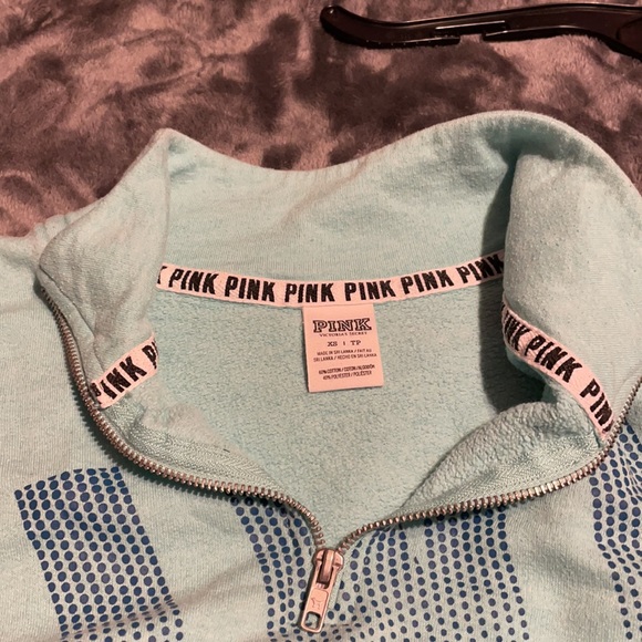 Pink brand zip up sweatshirt - Picture 2 of 3